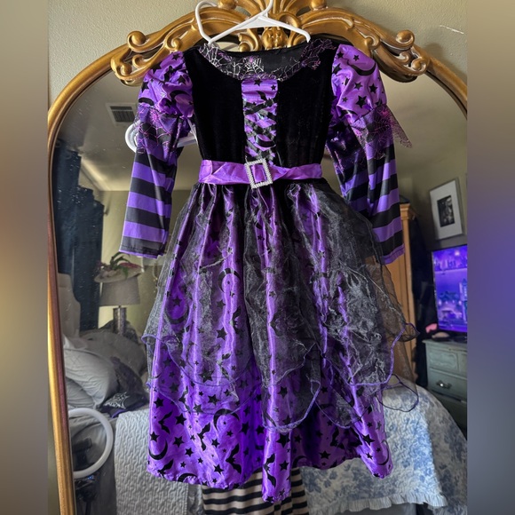 Purple and Black Kids Witch Costume - Picture 1 of 6